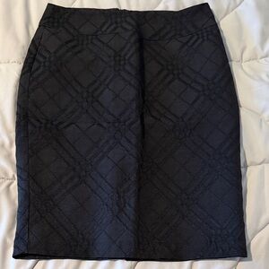 Cynthia Rowley Textured Black Pencil Skirt
